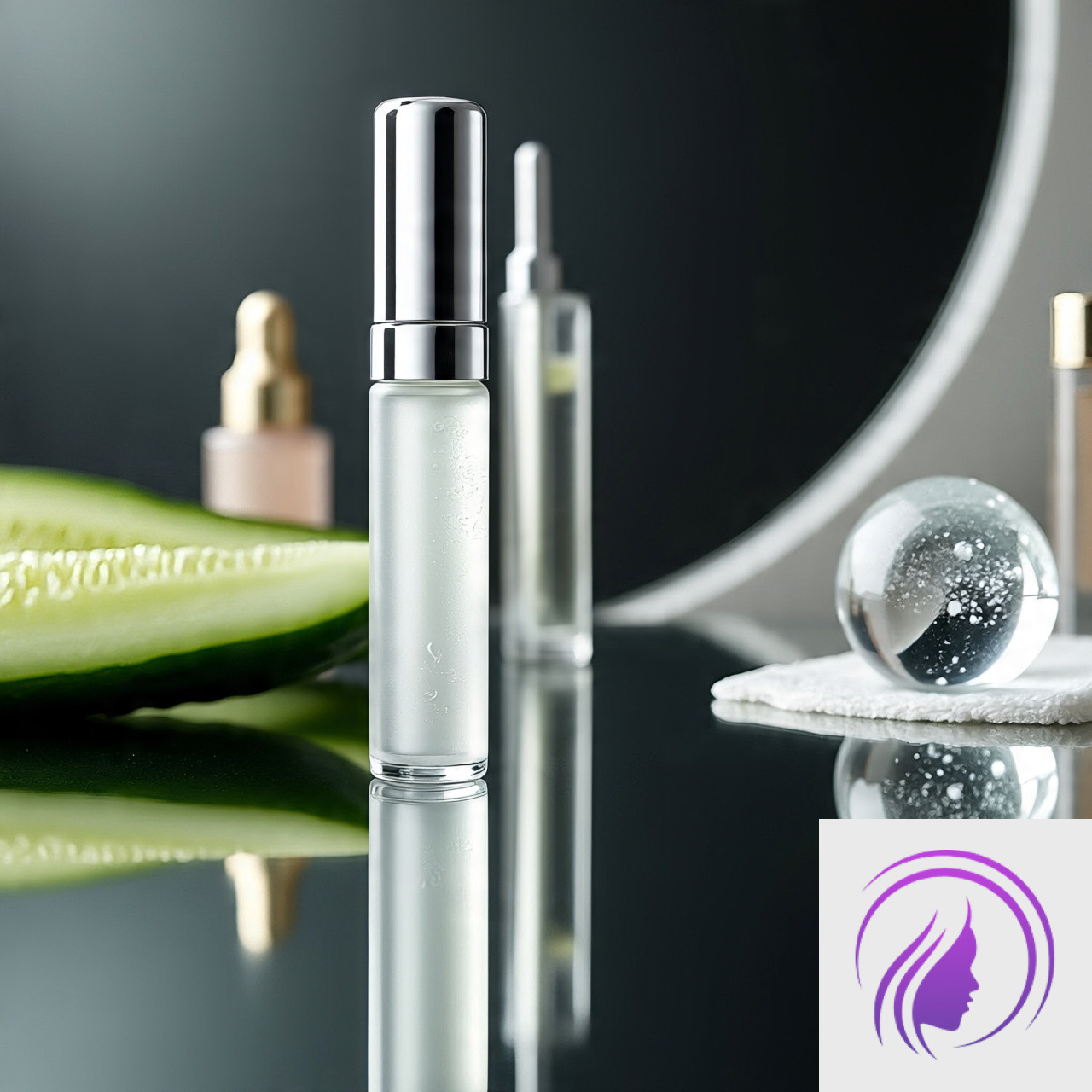 a_slim_eye_serum_roll_on_tube_with Glowfusionbeauty Revive Eye Serum Roll-On - Image 1